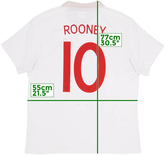 2009-10 England Home Shirt Rooney #10 - 5/10 - (L)