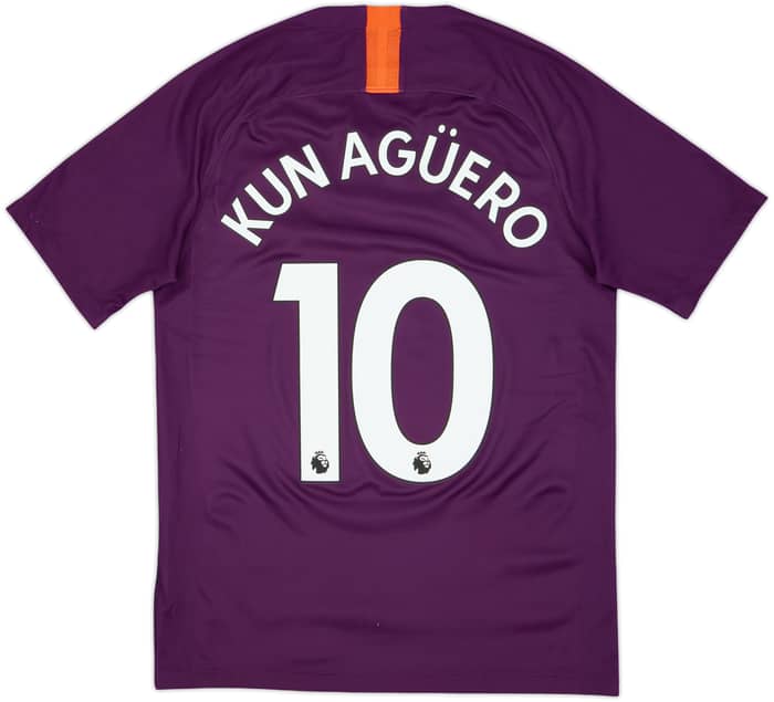 2018-19 Manchester City Third Shirt Kun Aguero #10 - 9/10 - (S)