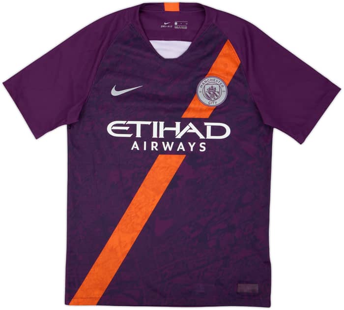 2018-19 Manchester City Third Shirt Kun Aguero #10 - 9/10 - (S)