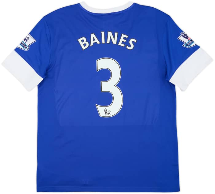 2012-13 Everton Home Shirt Baines #3 - 6/10 - (L)