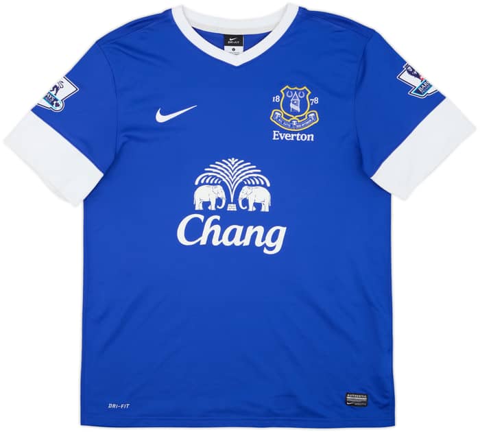 2012-13 Everton Home Shirt Baines #3 - 6/10 - (L)