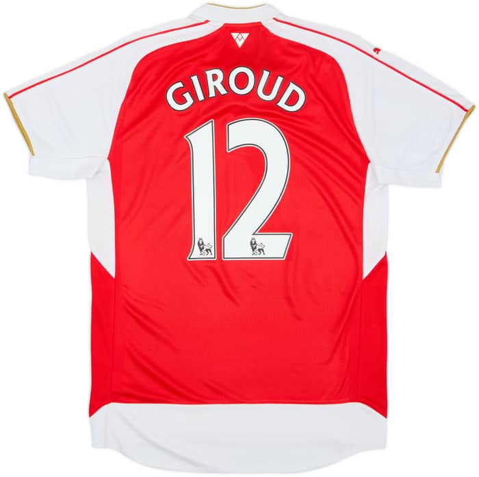2015-16 Arsenal Home Shirt Giroud #12 - 7/10 - (M)