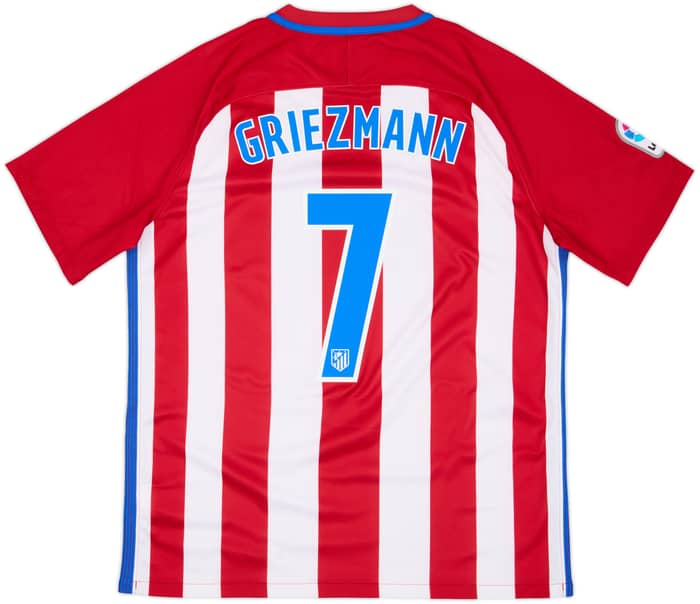 2016-17 Atletico Madrid Home Shirt Griezmann #7 - 8/10 - (L)