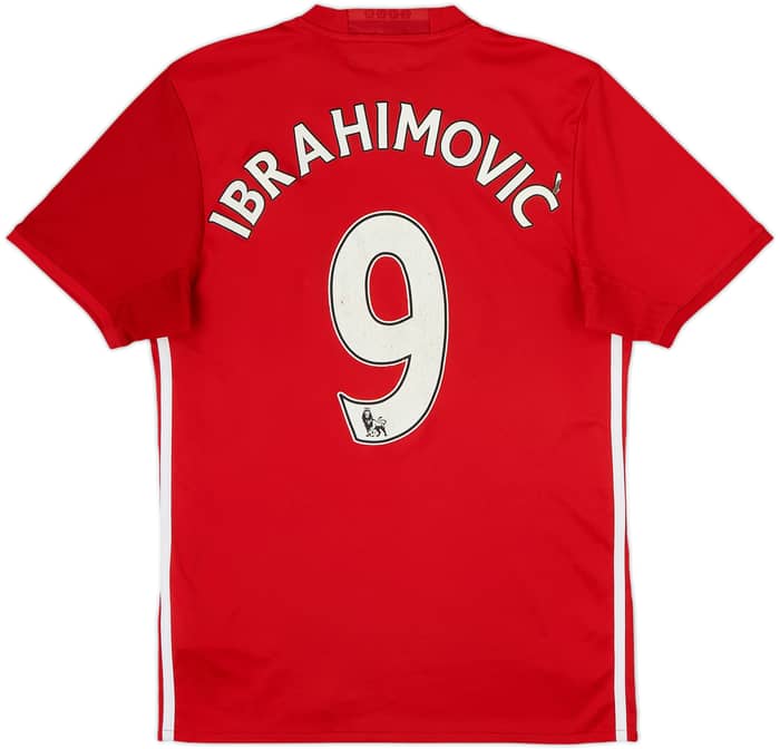 2016-17 Manchester United Home Shirt Ibrahimovic #9 - 6/10 - (S)