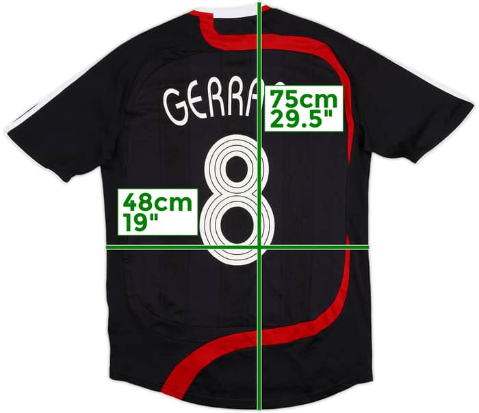 2007-08 Liverpool Tercera Camiseta Gerrard #8 - 7/10 - (S)