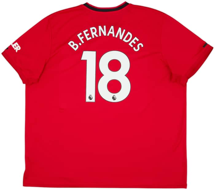 2019-20 Manchester United Home Shirt B.Fernandes #18 - 5/10 - (3XL)