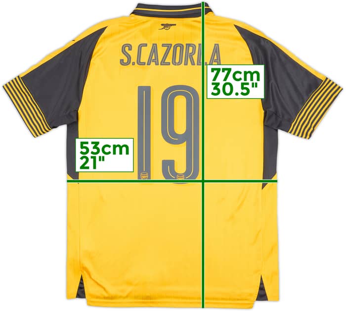 2016-17 Arsenal Away Shirt S.Cazorla #19 - 7/10 - (L)