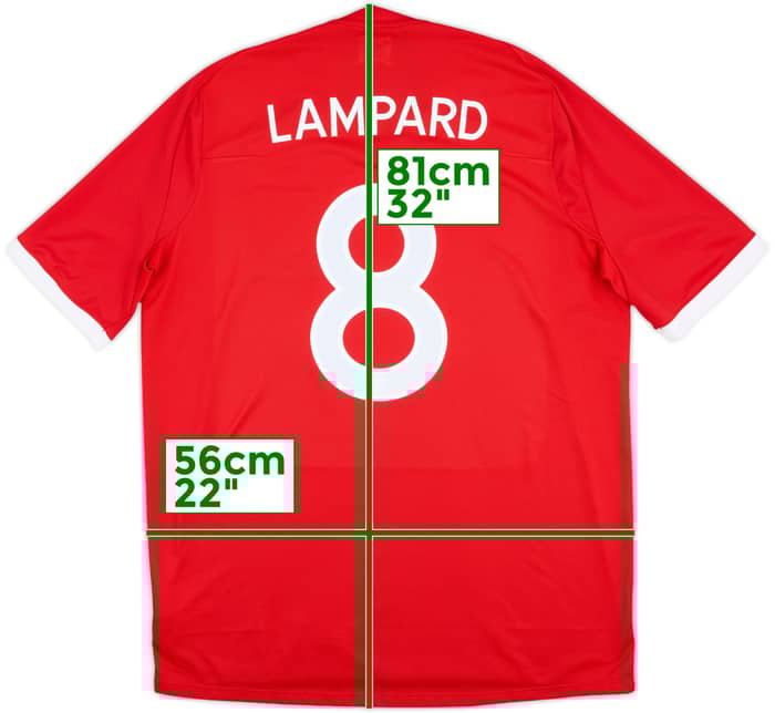 2010-11 England 'South Africa' Away Shirt Lampard #8 - 8/10 - (XL)