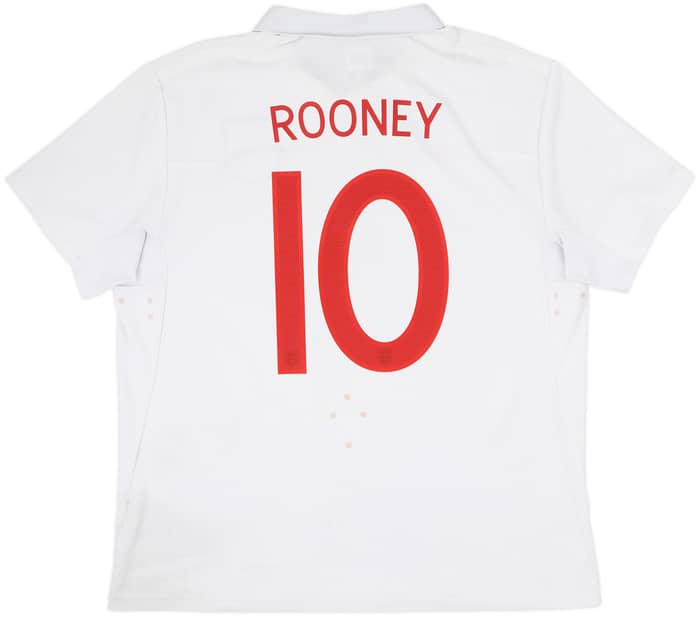 2009-10 England Home Shirt Rooney #10 - 5/10 - (XL)