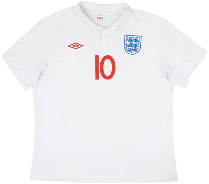 2009-10 England Home Shirt Rooney #10 - 5/10 - (XL)