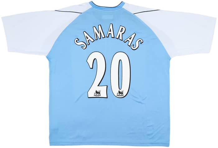 2006-07 Manchester City Home Shirt Samaras #20 - 8/10 - (XXL)
