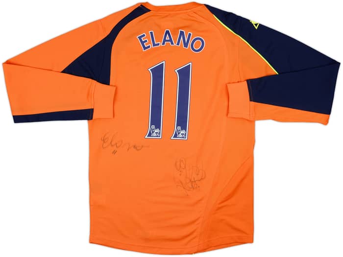 2008-09 Manchester City Signed Third L/S Shirt Elano #11 - 8/10 - (S)