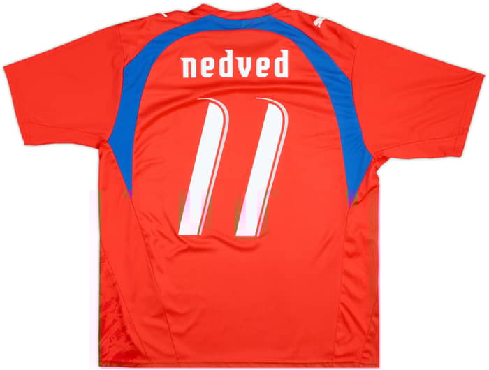 2006-08 Czech Republic Basic Home Shirt Nedved #11 - 7/10 - (L)