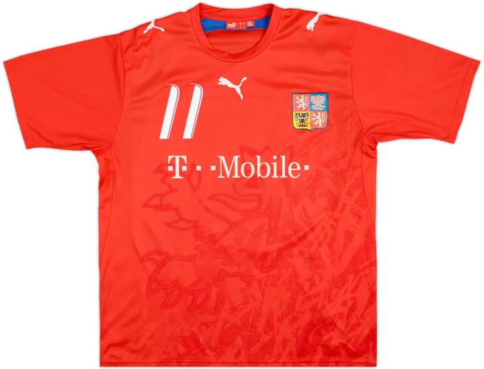 2006-08 Czech Republic Basic Home Shirt Nedved #11 - 7/10 - (L)