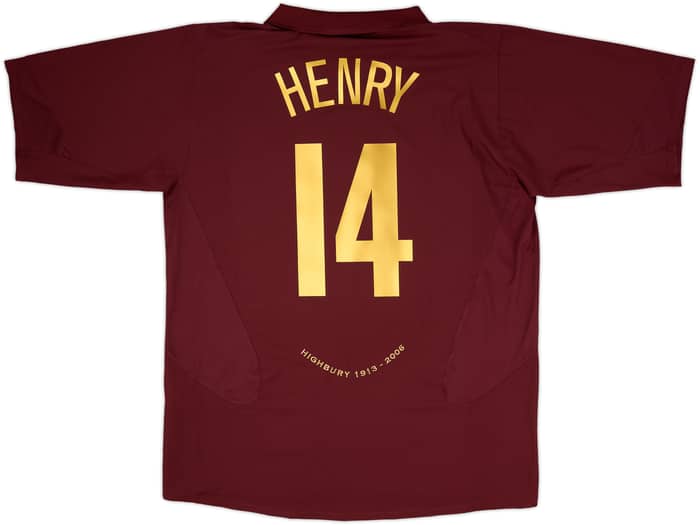 2005-06 Arsenal Home Shirt Henry #14 - 8/10 - (XXL)