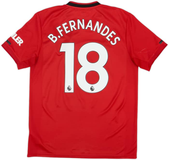 2019-20 Manchester United Home Shirt B.Fernandes #18 - 6/10 - (M)