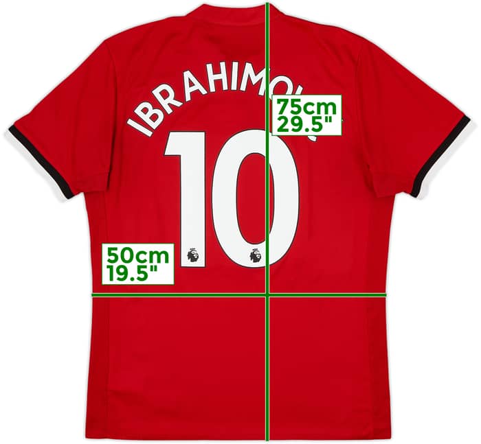 2017-18 Manchester United Home Shirt Ibrahimovic #10 - 6/10 - (M)
