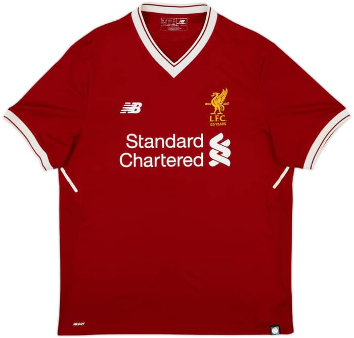 2017-18 Liverpool 125 Years Home Shirt Virgil #4 - 6/10 - (L)