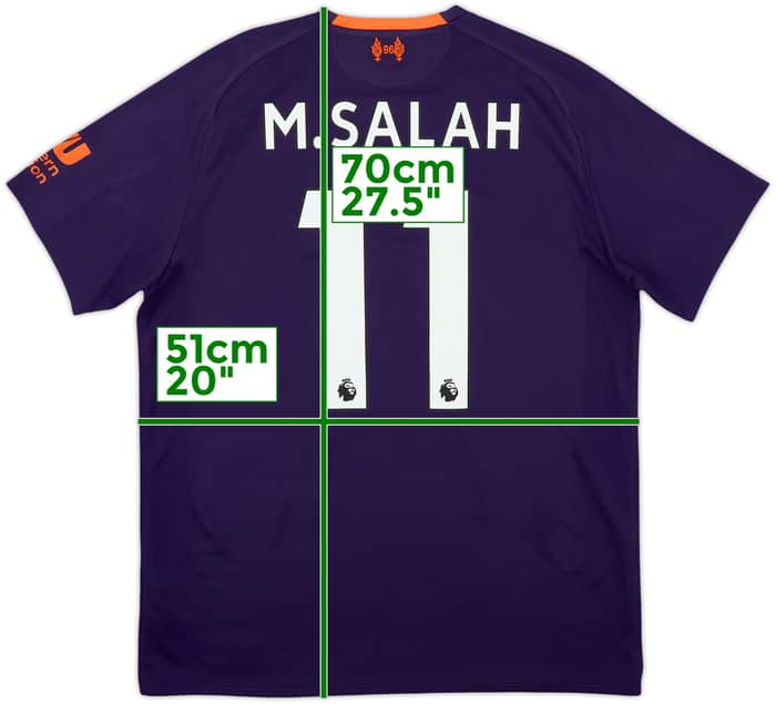 2018-19 Liverpool Away Shirt M.Salah #11 - 6/10 - (M)