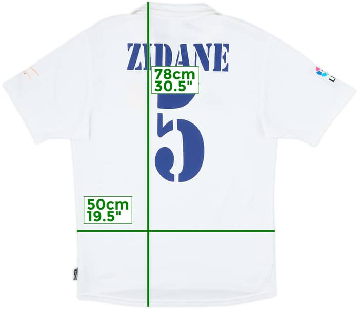 2001 Real Madrid Home Shirt Zidane #5 - 7/10 - (S)
