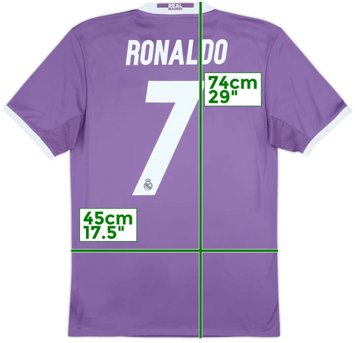 2016-17 Real Madrid Away Shirt Ronaldo #7 - 7/10 - (S)