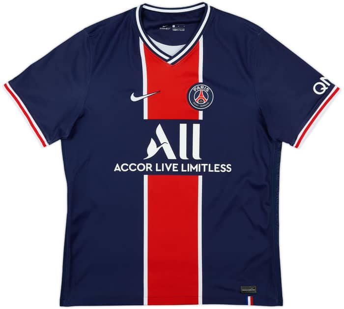 2020-21 Paris Saint-Germain Home Shirt Mbappe #7 - 8/10 - (L)