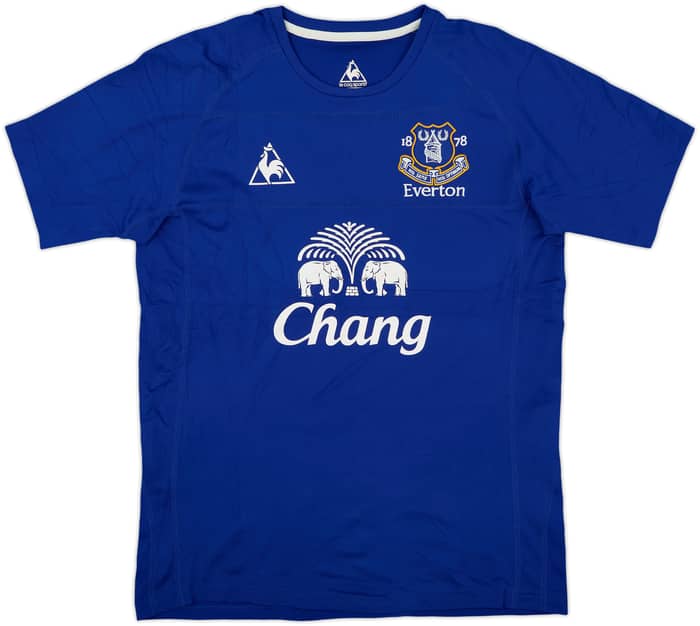 2010-11 Everton Home Shirt Baines #3 - 8/10 - (M)