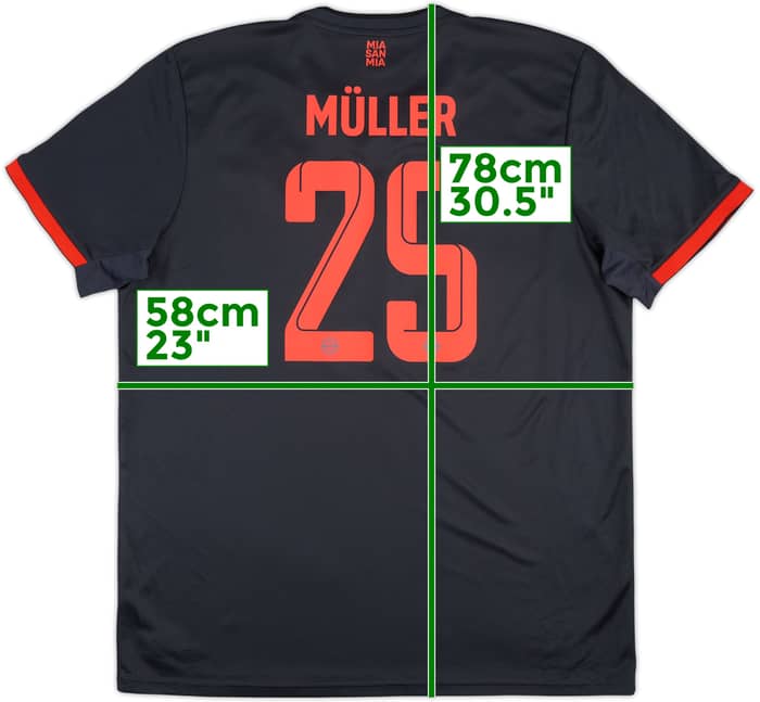 2022-23 Bayern Munich Third Shirt Muller #25 - 10/10 - (XL)