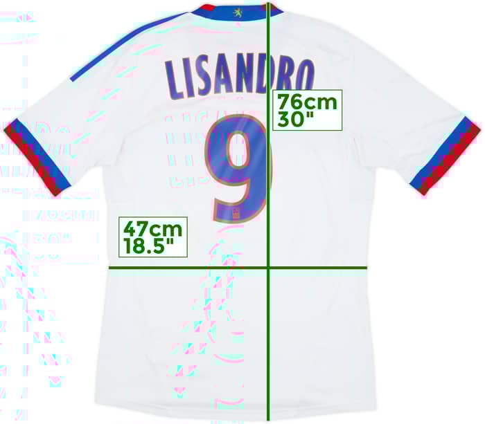 Camiseta de local del Lyon 2011-12 Lisandro #9 - 6/10 - (M)
