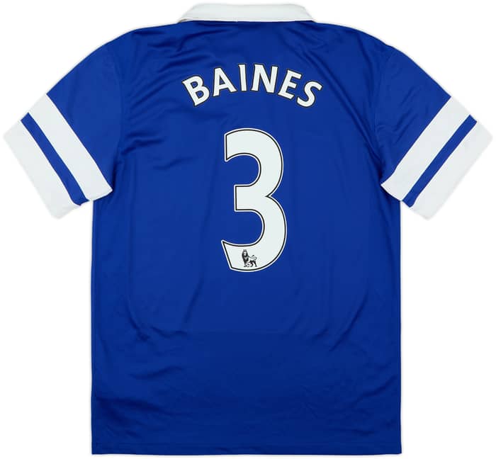 2013-14 Everton Home Shirt Baines #3 - 8/10 - (M)