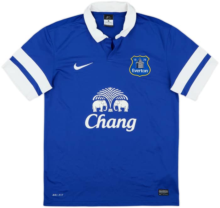 2013-14 Everton Home Shirt Baines #3 - 8/10 - (M)