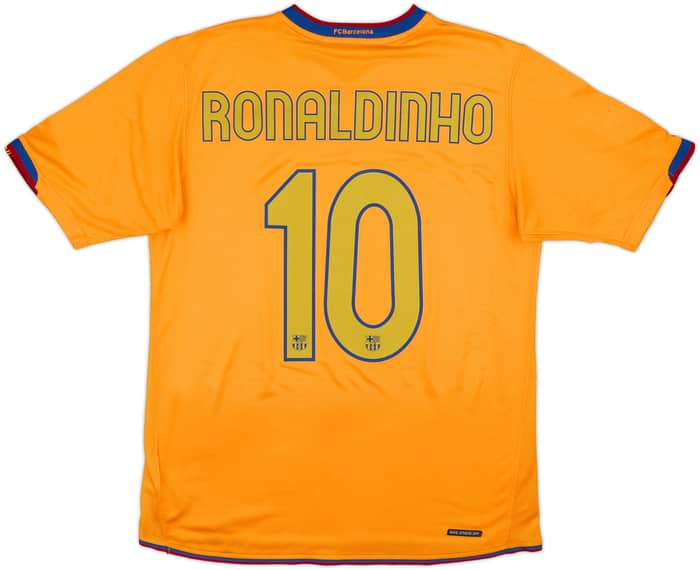 2006-08 Barcelona Camiseta Visitante Ronaldinho #10 - 9/10 - (M)
