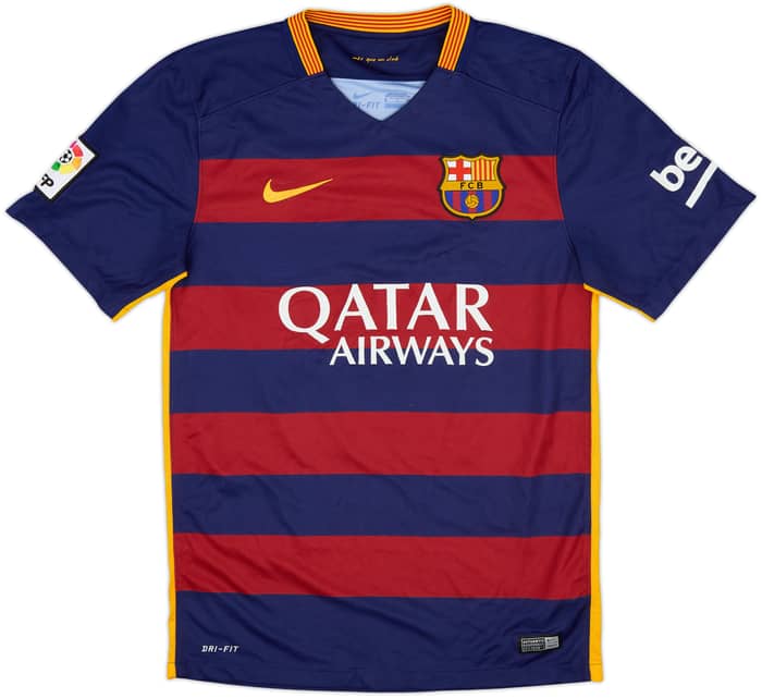 2015-16 Barcelona Home Shirt A.Iniesta #8 - 6/10 - (S)