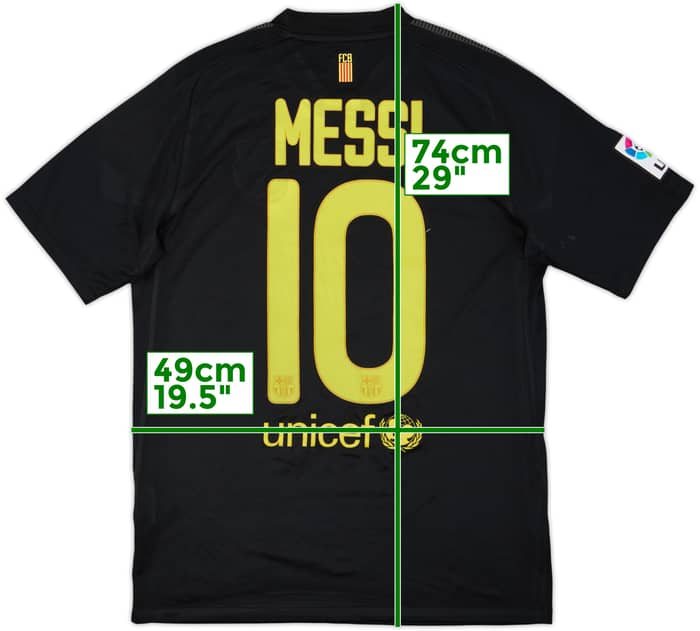 2011-12 Barcelona Away Shirt Messi #10 - 7/10 - (M)