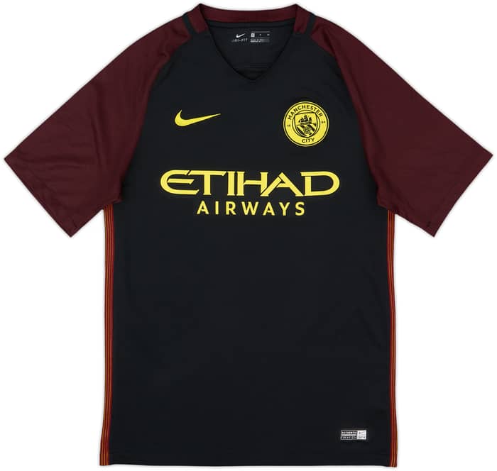 2016-17 Manchester City Away Shirt Kun Aguero #10 - 8/10 - (S)