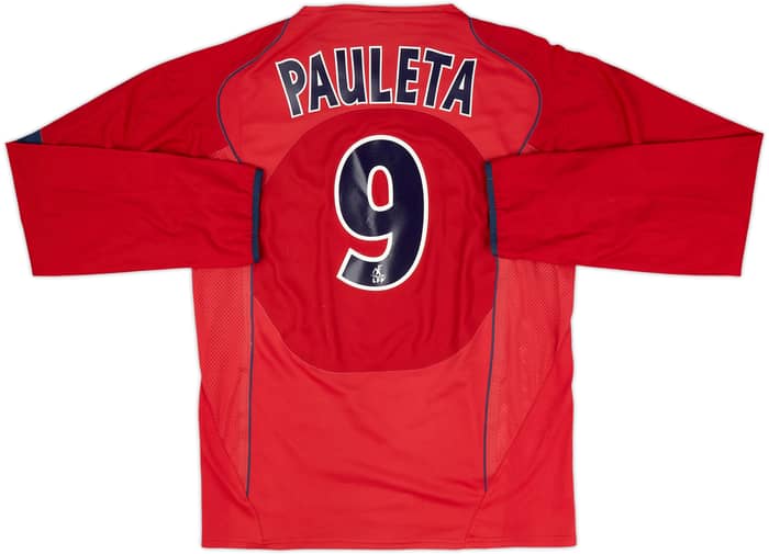 2004-05 Paris Saint-Germain Player Issue Away L/S Shirt Pauleta #9 - 6/10 - (L)
