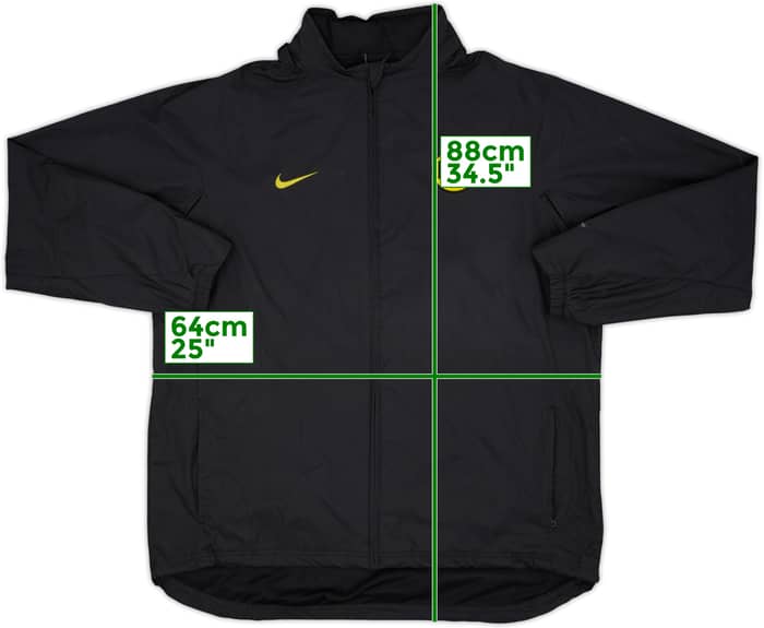 2006-07 Borussia Dortmund Nike Hooded Rain Jacket - 8/10 - (XL)