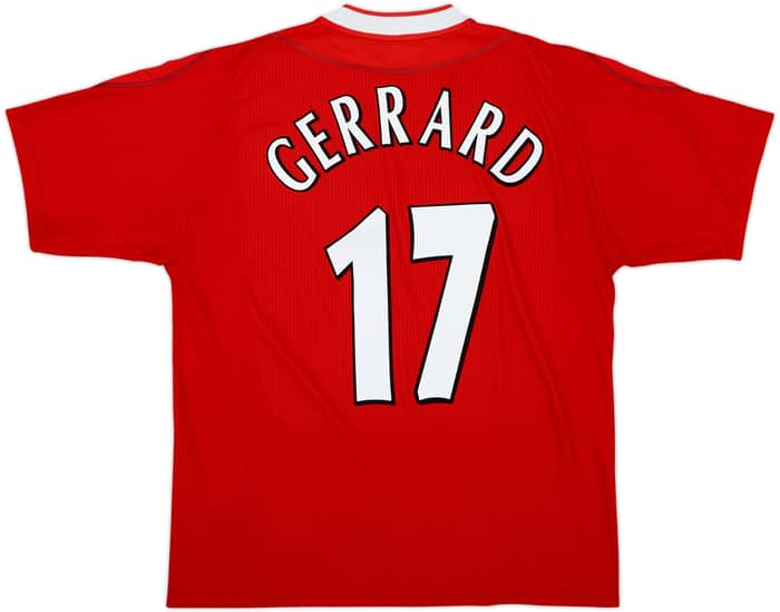 2002-04 Liverpool Home Shirt Gerrard #17 - 7/10 - (L)