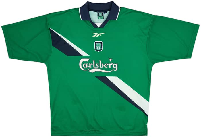 1999-00 Liverpool Camiseta Visitante Gerrard #28 - 8/10 - (L)