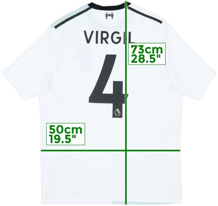 2017-18 Liverpool Away Shirt Virgil #4 - 6/10 - (M)