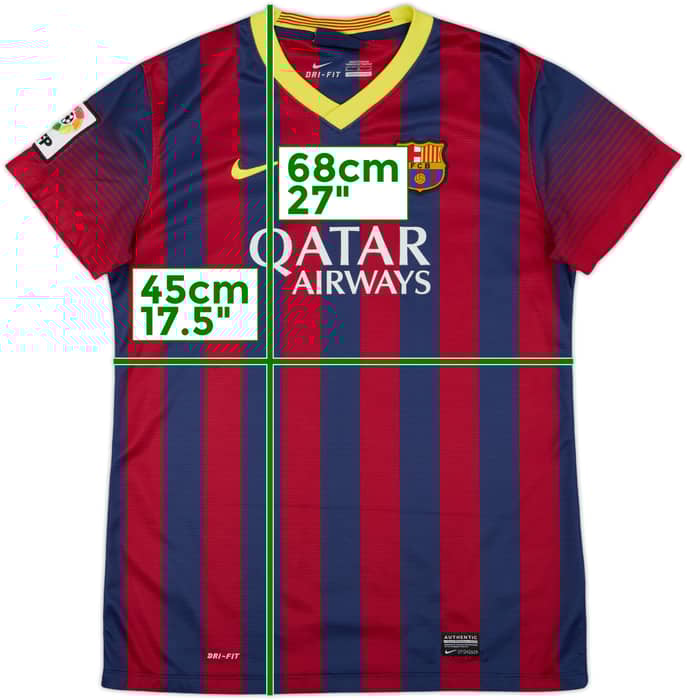 2013-14 Barcelona Home Shirt - 8/10 - (Women's M)