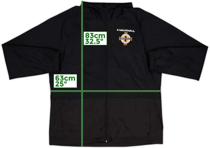 2017-18 Northern Ireland adidas Hooded Rain Jacket - 10/10 - (XL)