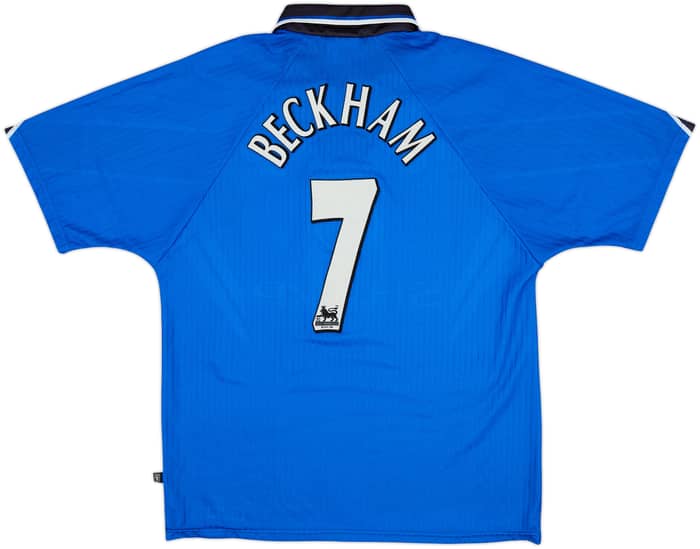 1996-98 Manchester United Third Shirt Beckham #7 - 8/10 - (L)