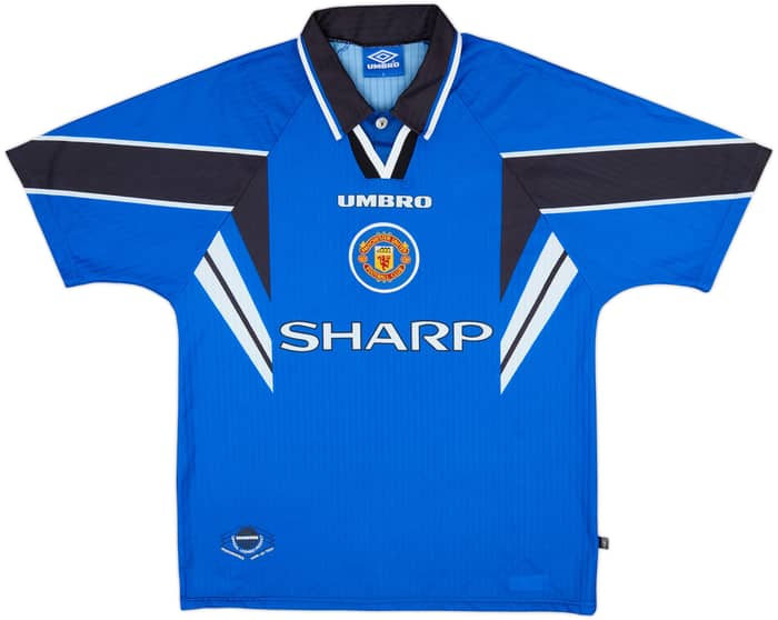 1996-98 Manchester United Third Shirt Beckham #7 - 8/10 - (L)