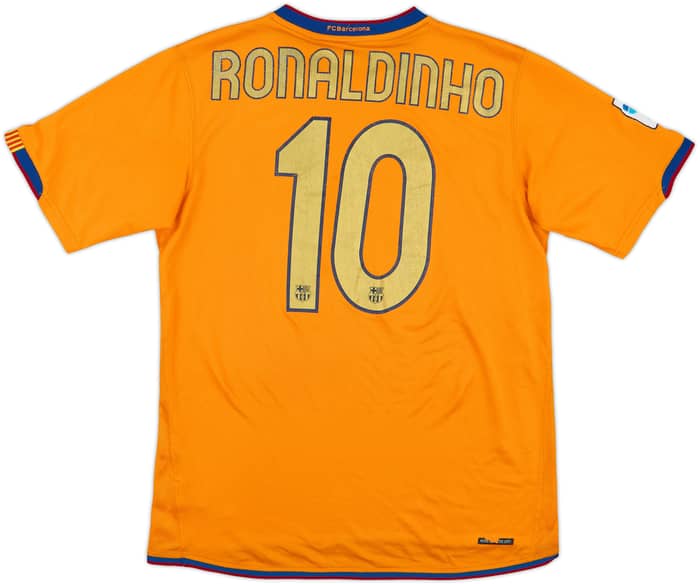 2006-08 Barcelona Away Shirt Ronaldinho #10 - 7/10 - (M)