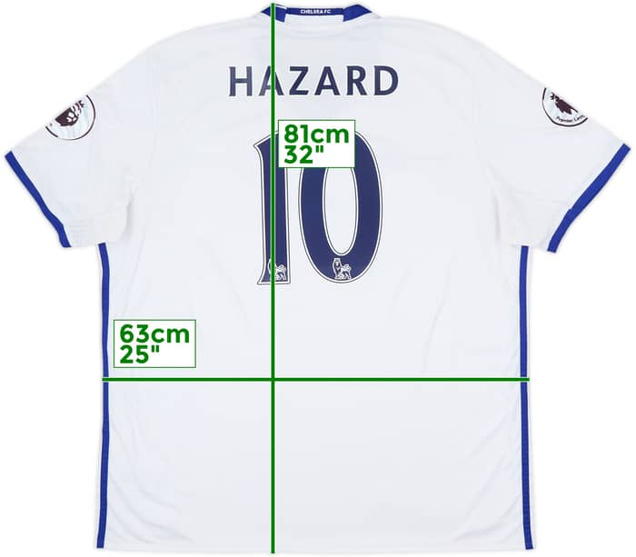 Camiseta de la tercera equipación del Chelsea 2016-17 Hazard #10 - 8/10 - (XXL)