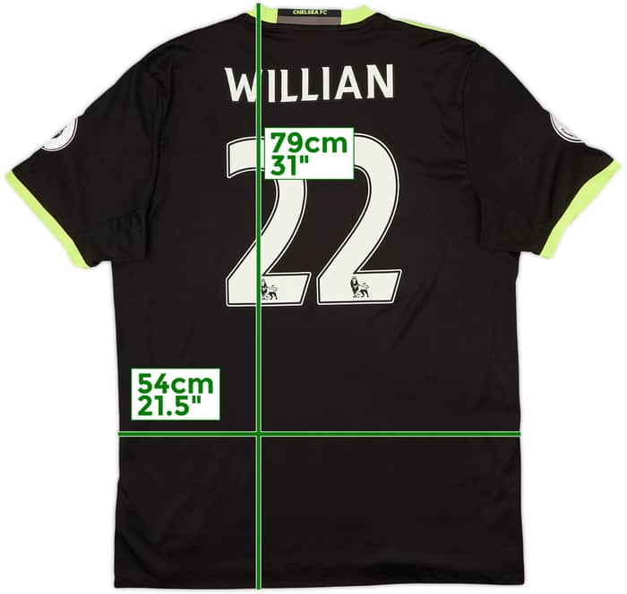 2016-17 Chelsea Away Shirt Willian #22 - 7/10 - (L)