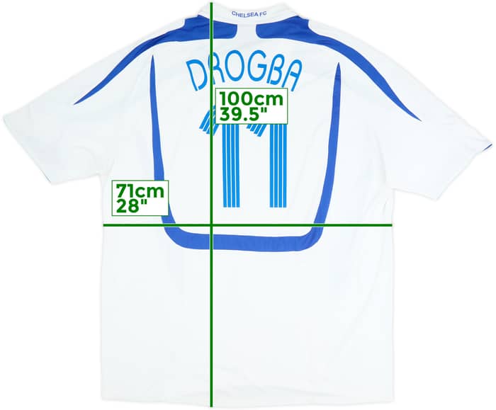 Camiseta de la tercera equipación del Chelsea 2007-08 Drogba #11 - 7/10 - (5XL)