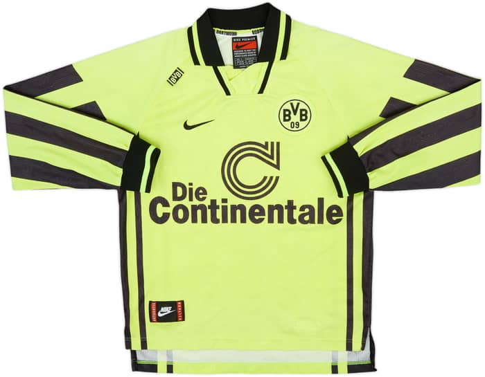 1996-97 Borussia Dortmund Home L/S Shirt - 8/10 - (S)