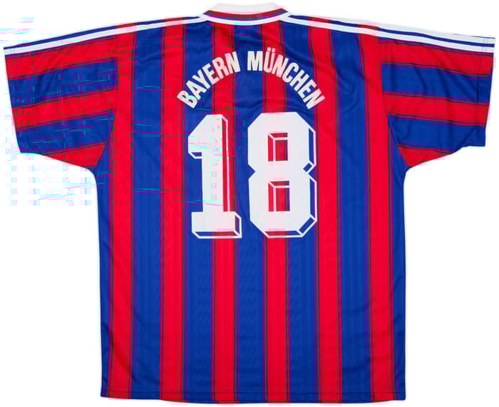 1995-97 Bayern Munich Home Shirt #18 (Klinsmann) - 9/10 - (XL)